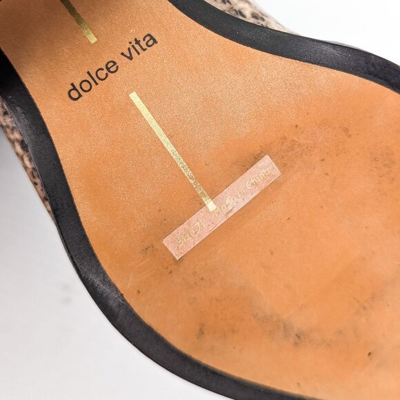 Dolce Vita Women Shanta Vegan Snake Print Pointy Toe Fashion Ankle Boots sz 7.5 - Picture 7 of 7